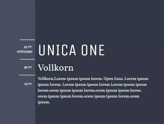 Example font Unica One #1