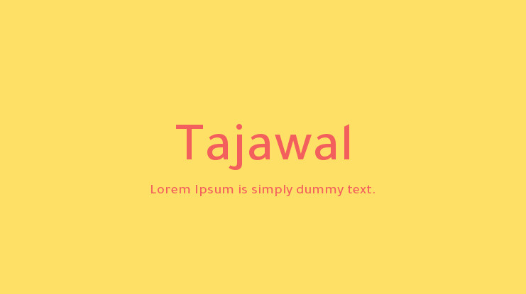 Example font Tajawal #1