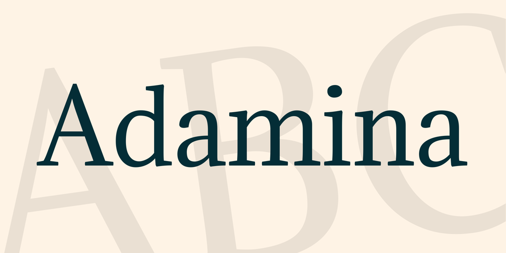 Example font Adamina #1