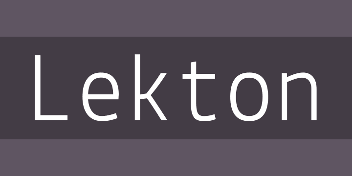 Lekton Font