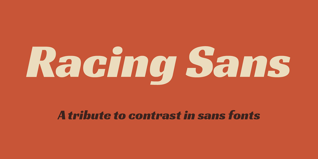 Example font Racing Sans One #1