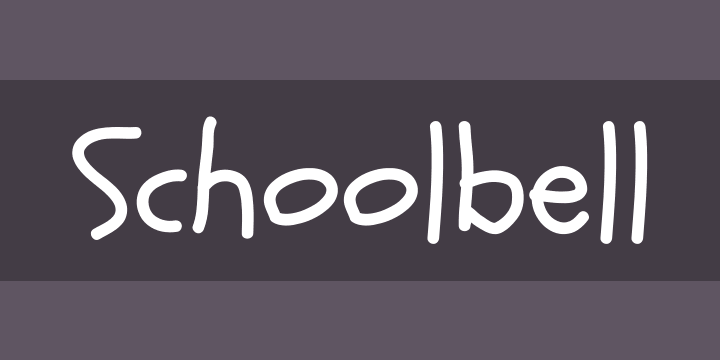 Example font Schoolbell #1