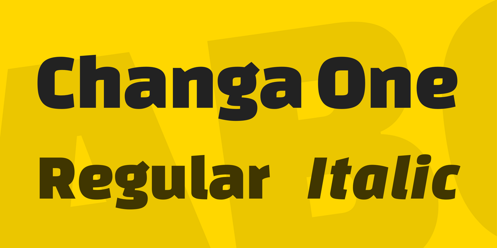 Changa One Font