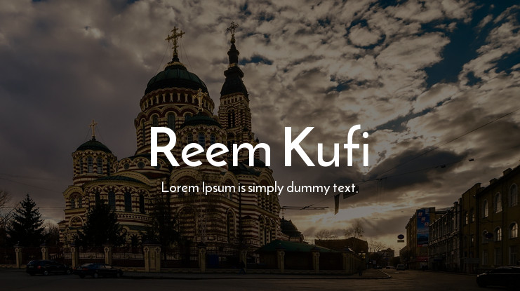 Example font Reem Kufi #1