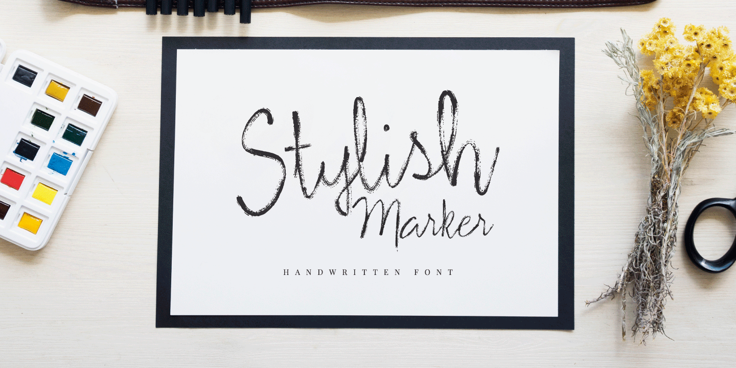 Stylish Marker Font