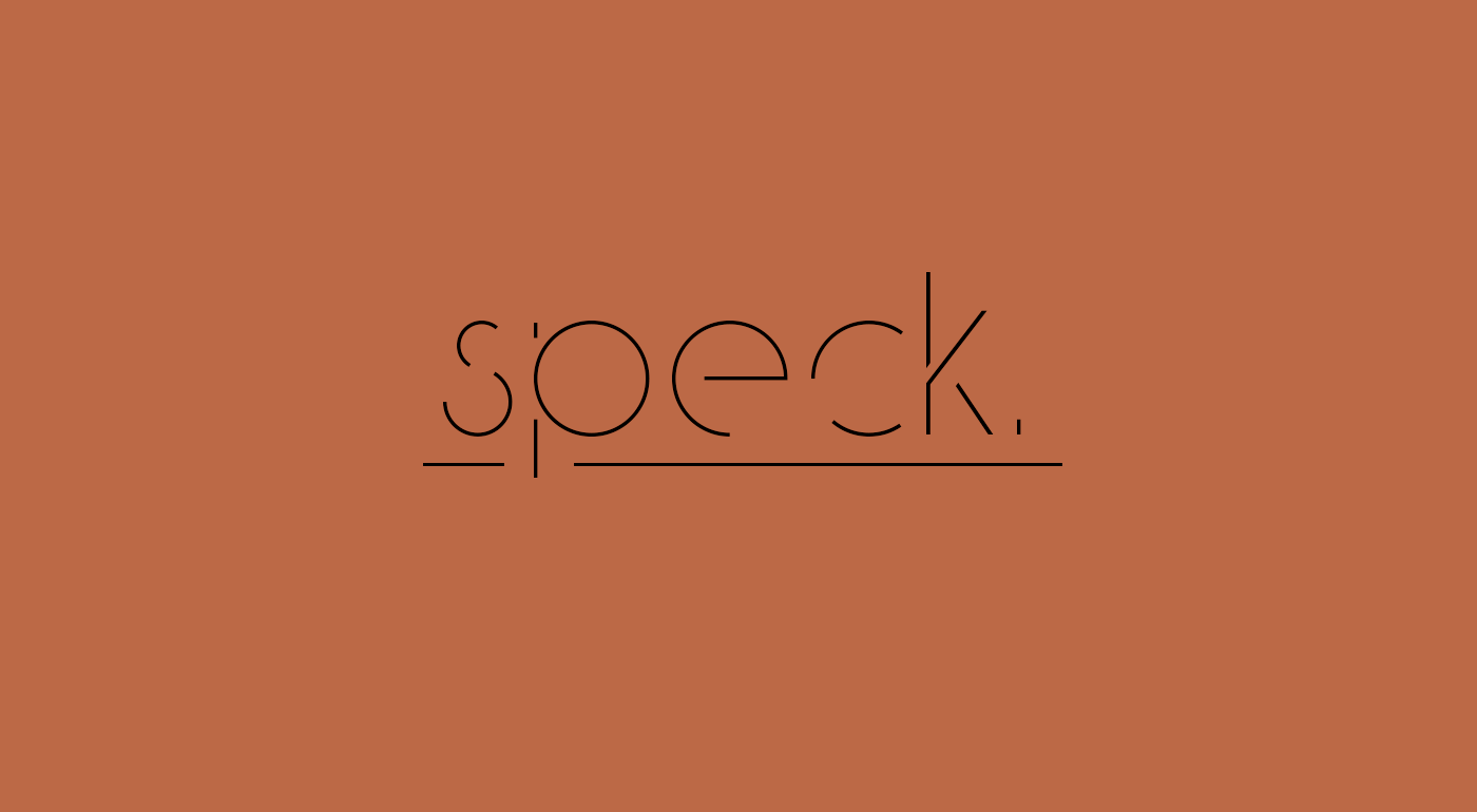 Speck Display Font