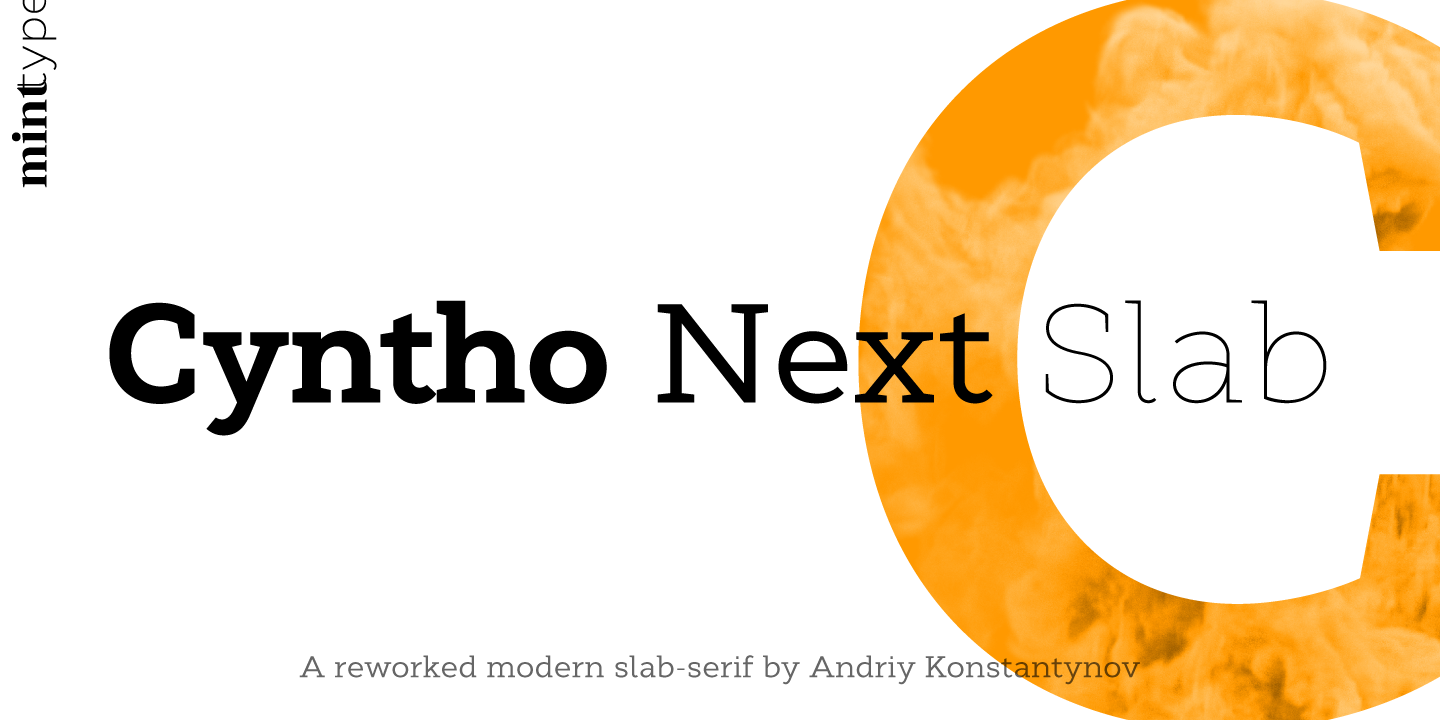 Cyntho Next Slab Light Font