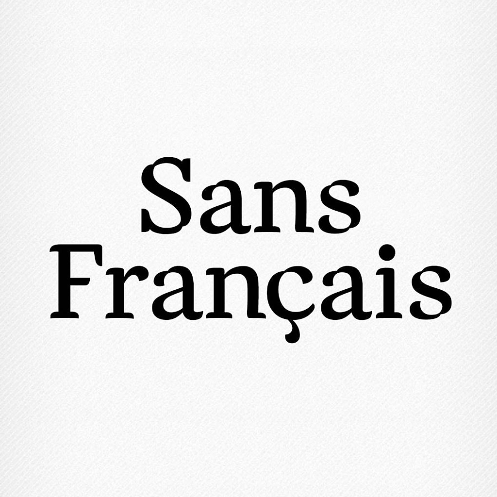 Example font Sans Francais #1