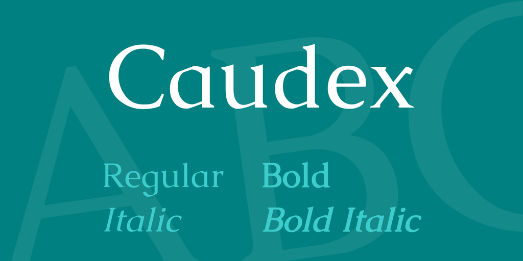 Caudex Font
