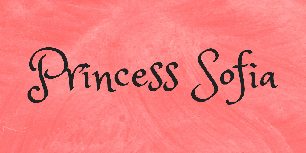 Example font Princess Sofia #1