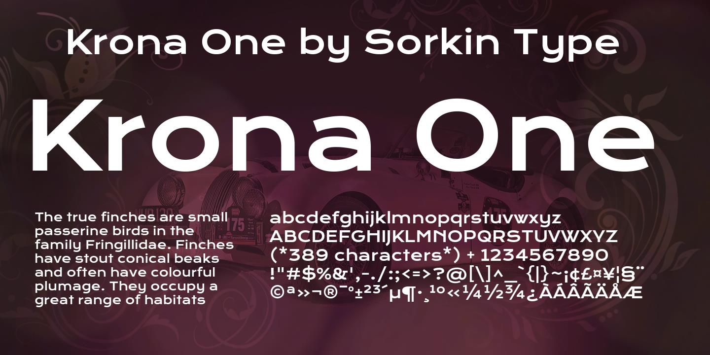 Example font Krona One #1