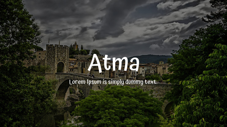 Example font Atma #1