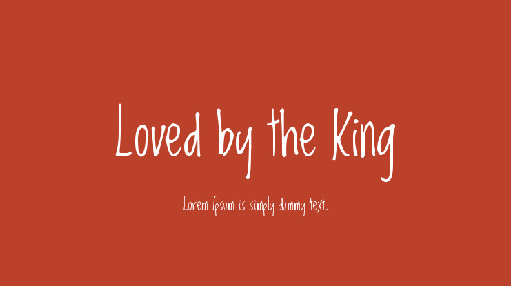 Example font Loved by the King #1