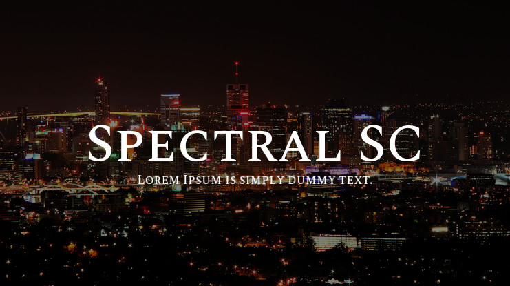 Spectral SC Font