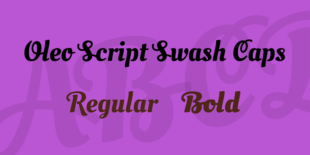 Example font Oleo Script Swash Caps #1