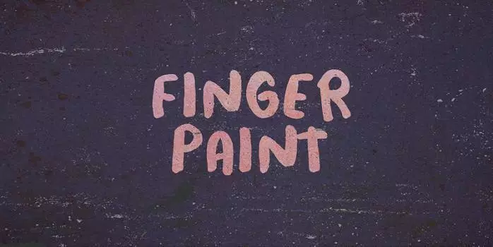 Example font Finger Paint #1