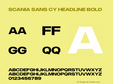 Scania Sans CY Font