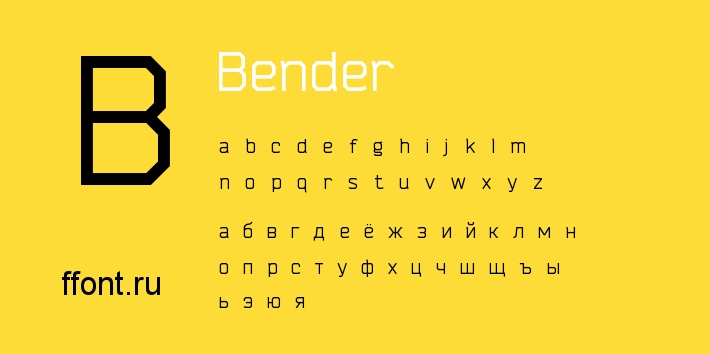 Example font Bender #1