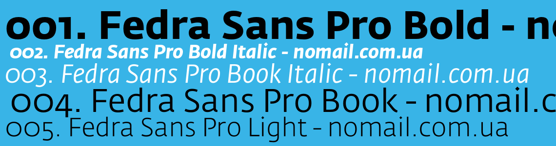 Fedra Sans Pro Font