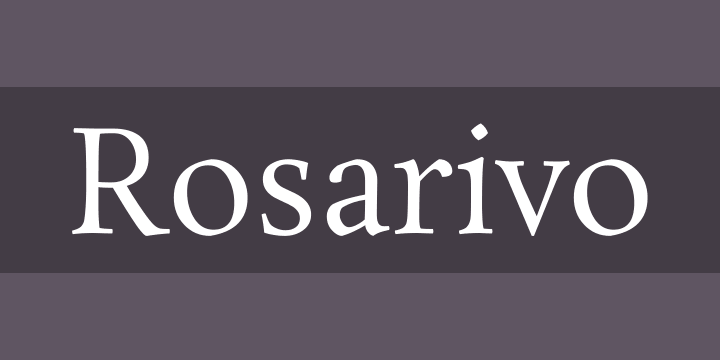 Rosarivo Font