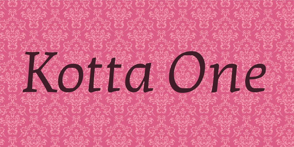 Example font Kotta One #1