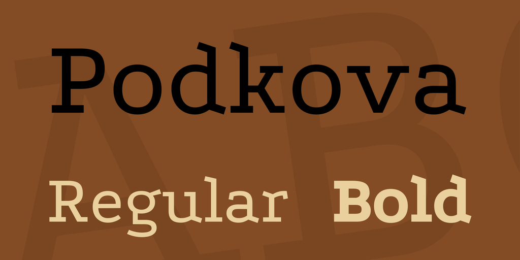 Example font Podkova #1
