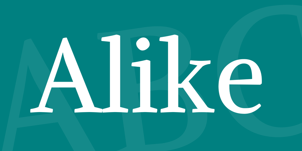 Alike Font