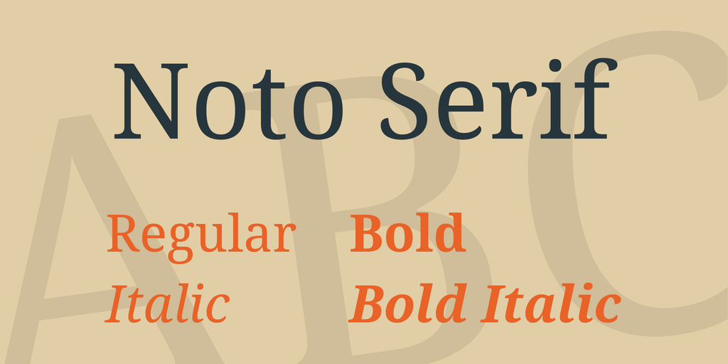 Example font Noto Serif TC #1