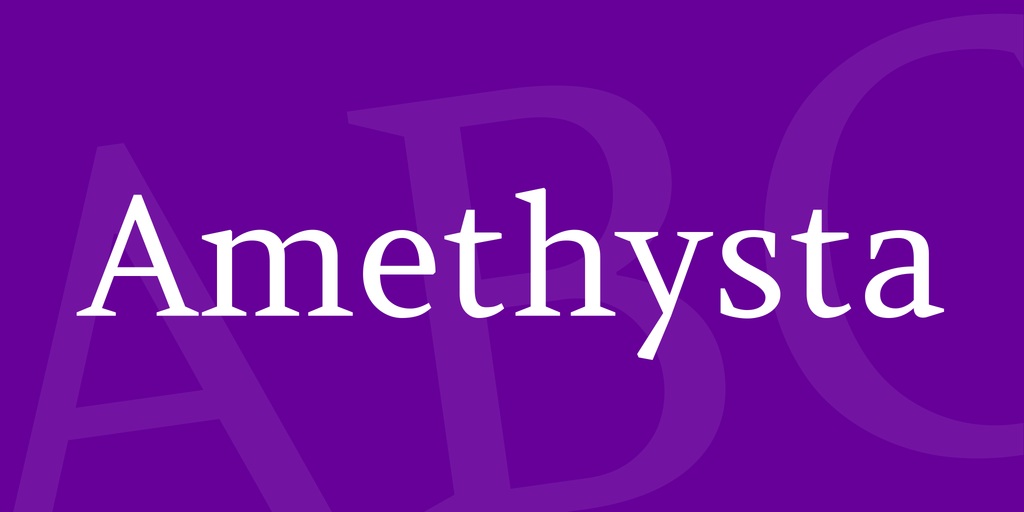 Example font Amethysta #1