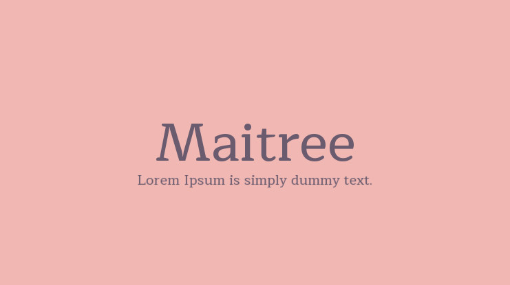 Maitree Font