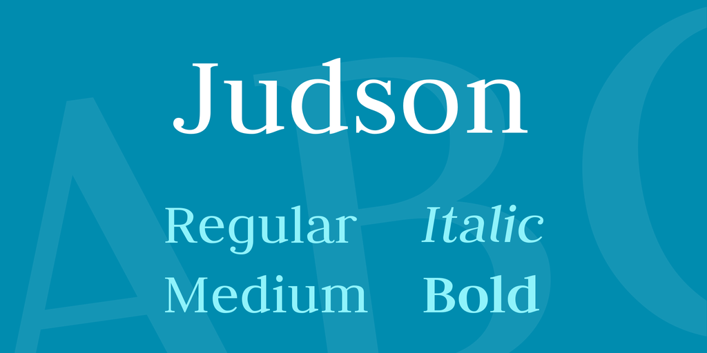 Example font Judson #1