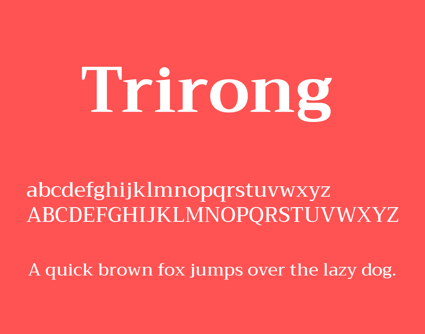 Example font Trirong #1