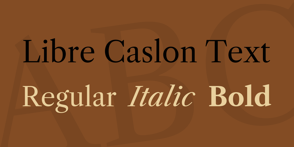 Libre Caslon Text Font