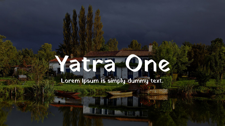 Example font Yatra One #1