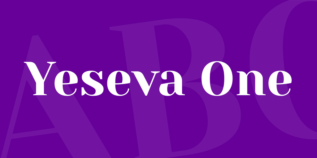 Example font Yeseva One #1