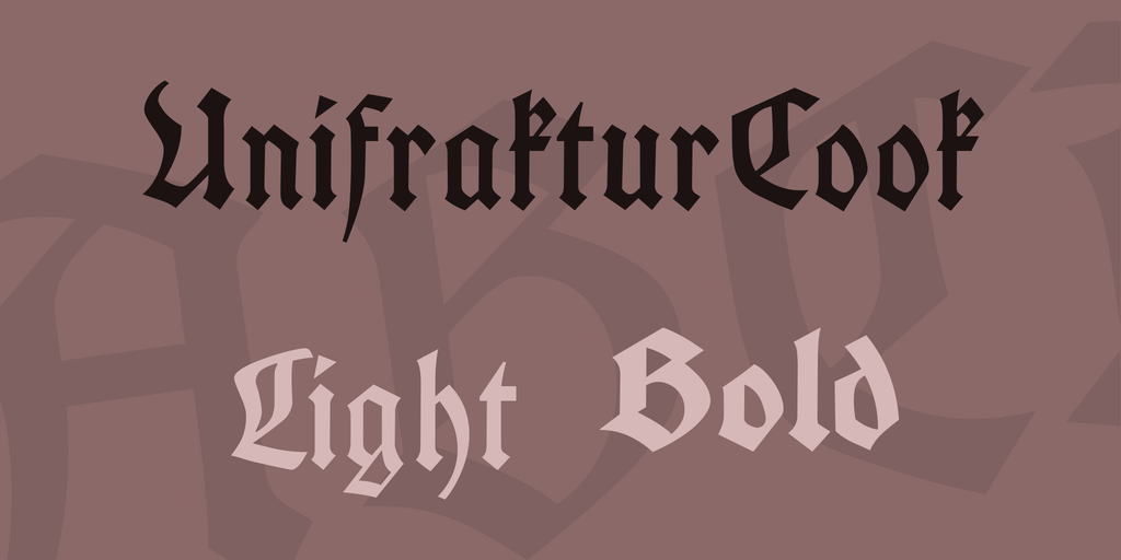 Example font UnifrakturCook #1