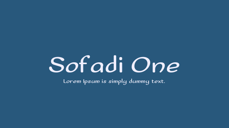 Example font Sofadi One #1