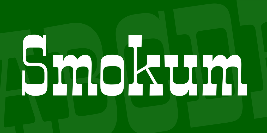 Example font Smokum #1