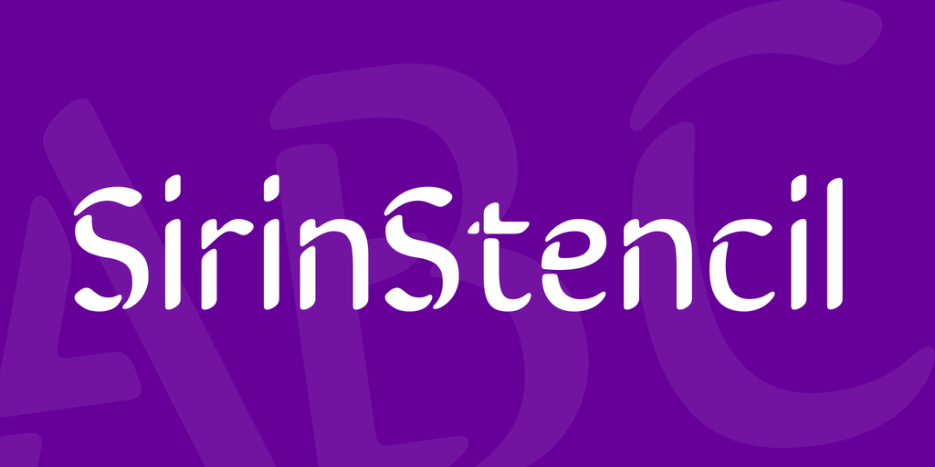 Sirin Stencil Font