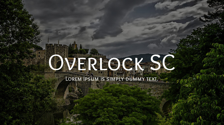 Example font Overlock SC #1