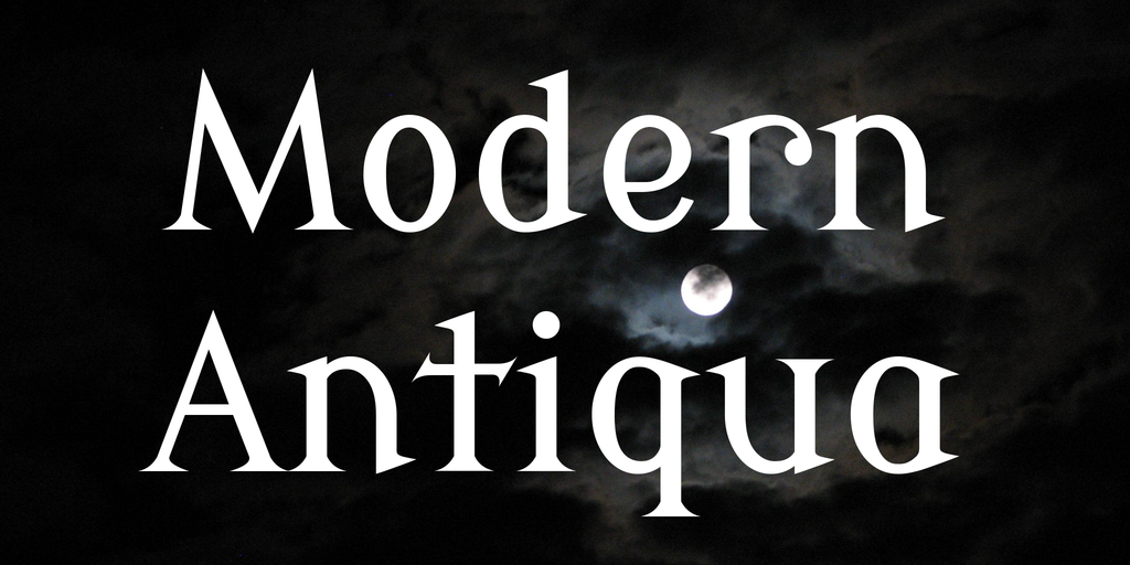 Example font Modern Antiqua #1