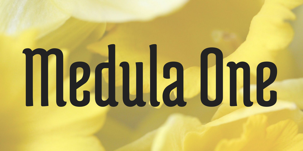 Example font Medula One #1