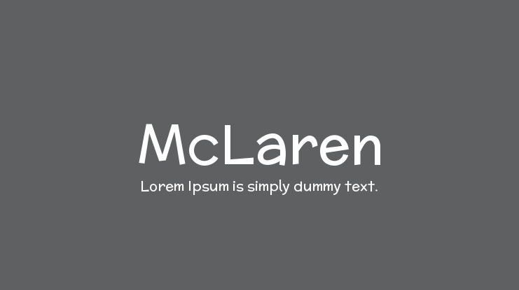 Example font McLaren #1