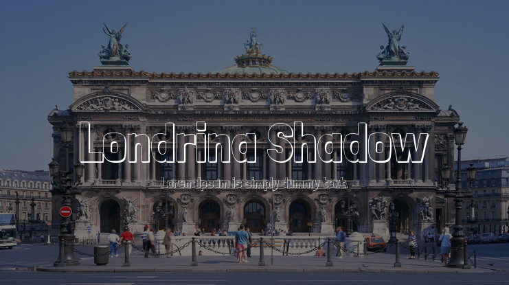 Example font Londrina Shadow #1