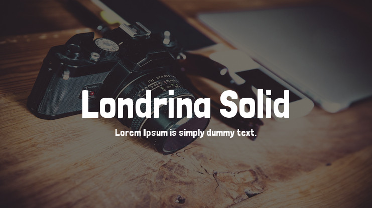 Example font Londrina Solid #1