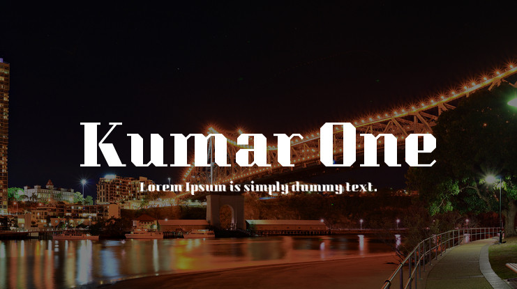 Example font Kumar One #1