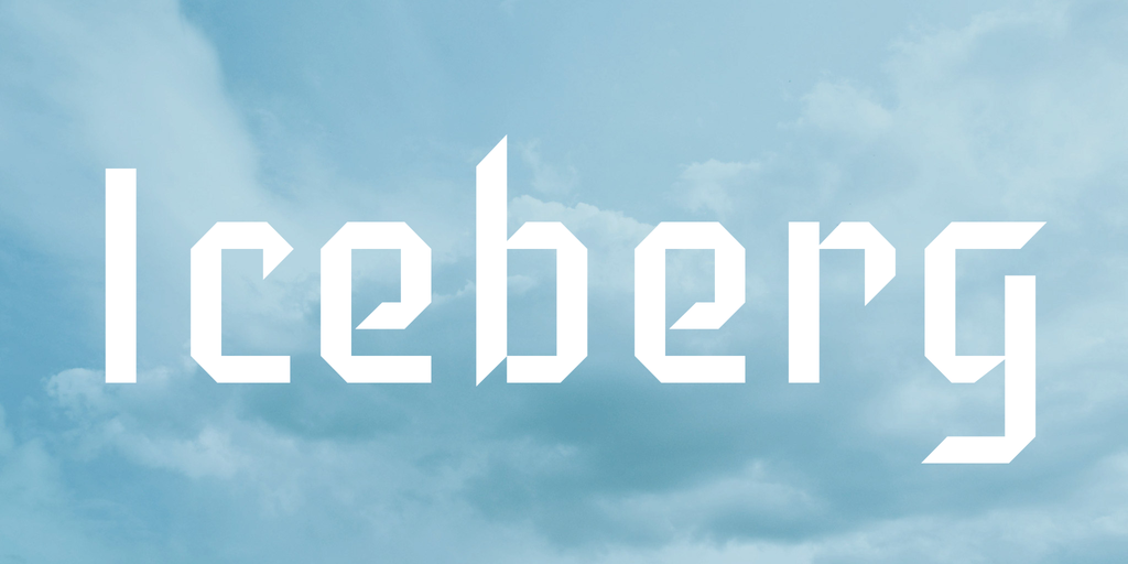 Example font Iceberg #1