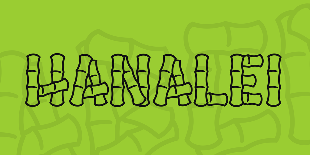 Example font Hanalei #1