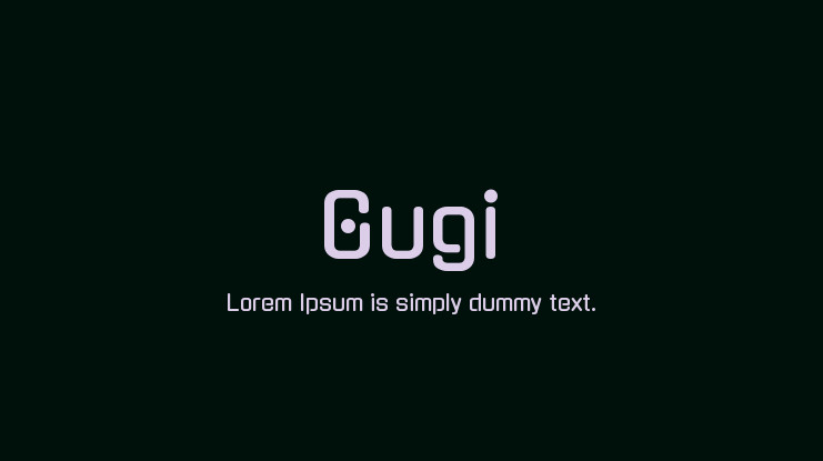 Gugi Font
