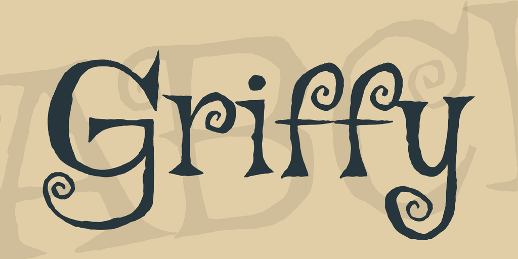 Example font Griffy #1